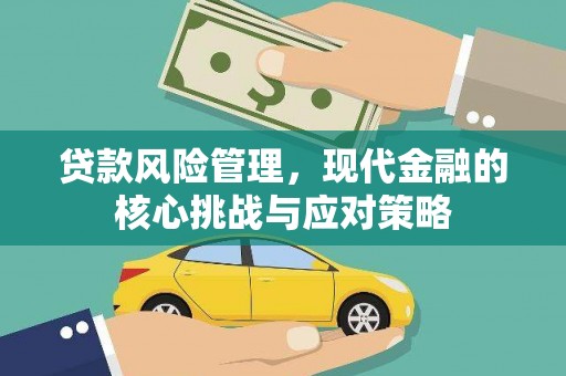 延川贷款风险管理，现代金融的核心挑战与应对策略
