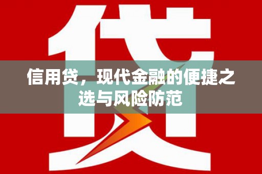 延川信用贷，现代金融的便捷之选与风险防范