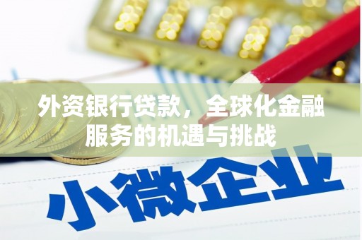延川外资银行贷款，全球化金融服务的机遇与挑战